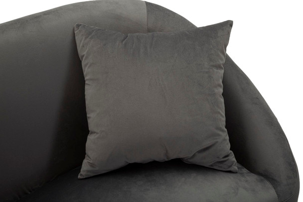 Sofa Srebrna Sa Jastukima Cm 137x69x79