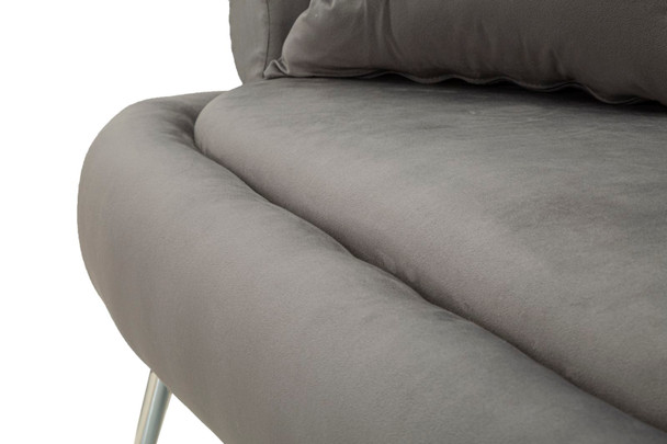 Sofa Silvery Plus Sa Jastukima Cm 133x68x69