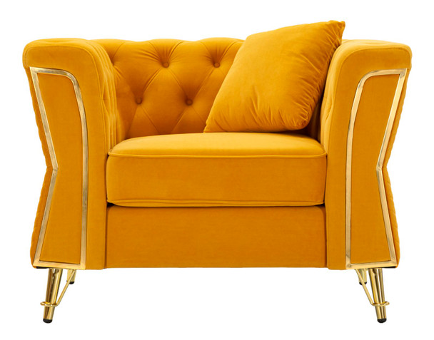 Fotelja Emy Mustard S Jastukom Cm 104x83x76