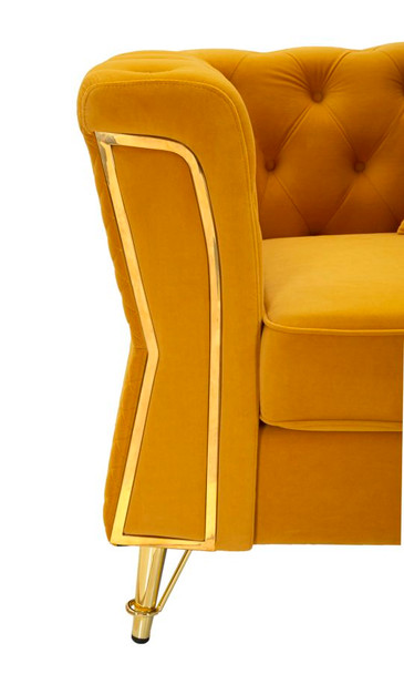 Fotelja Emy Mustard S Jastukom Cm 104x83x76