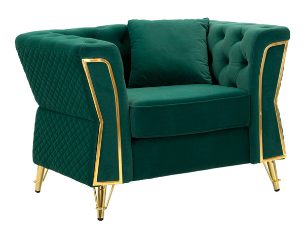 Fotelja Emy Green Sa Jastukom Cm 104x83x76