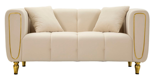Sofa Alma Krem Sa Jastukima Cm 155x81x71