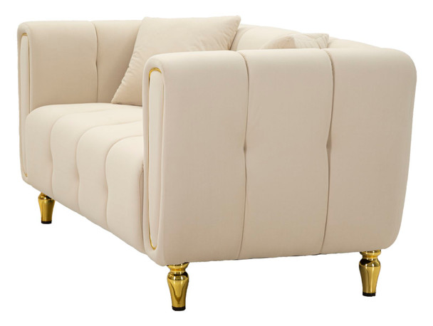 Sofa Alma Krem Sa Jastukima Cm 155x81x71