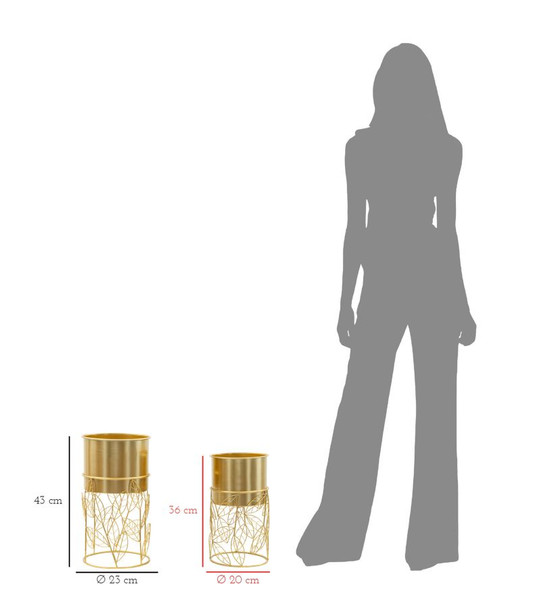 Držač Za Vazu Livi Set 2 Kom Cm Ø 23x43-20x36