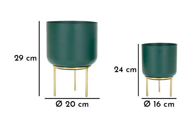 Držač Za Vazu Grent Set 2 Kom Cm Ø 20x29-16x24