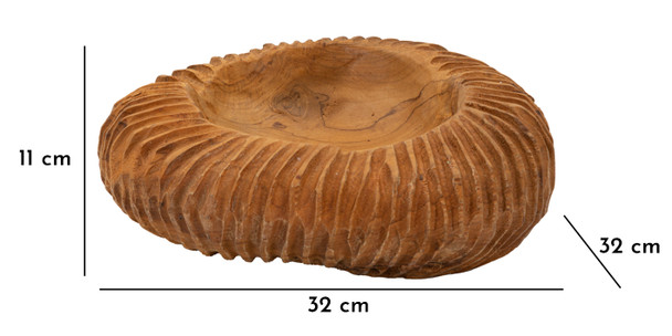 Pladnjak Garit Teak Cm Ø 32x11