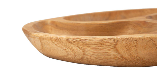 Pladnjak 3 Dijela Teak Cm Ø 25.5x3