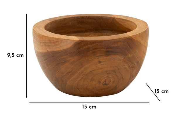 Pladnjak Erusi Simple Teak Cm Ø 15x9,5