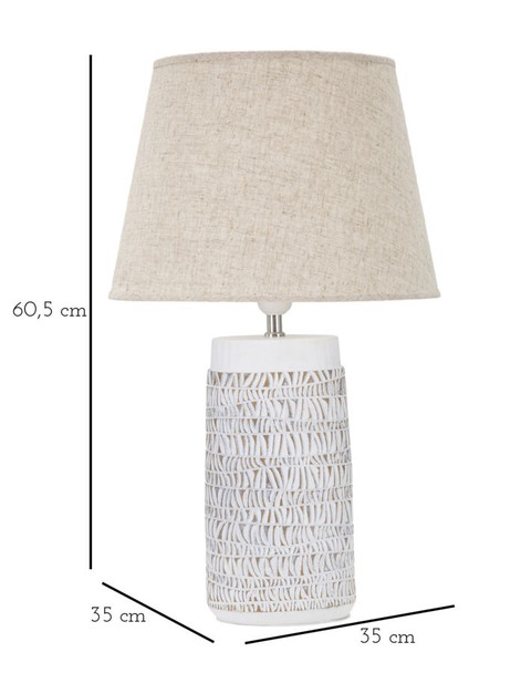 Stolna Lampa Polyresin Nairobi Cm Ø 35x60,5