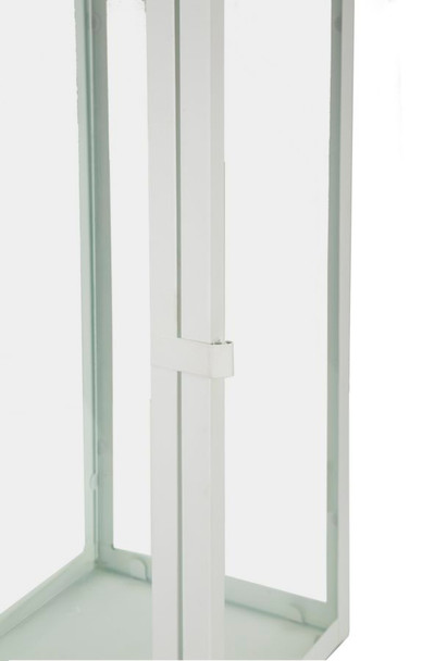 Lampion Bijeli Set 3 Kom Cm 22x22x66-18x18x49,5-14x14x39