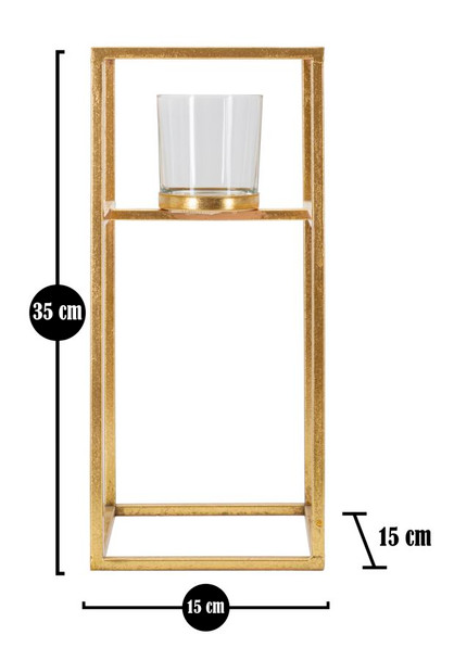Svijećnjak Elegant Cm 15x15x35