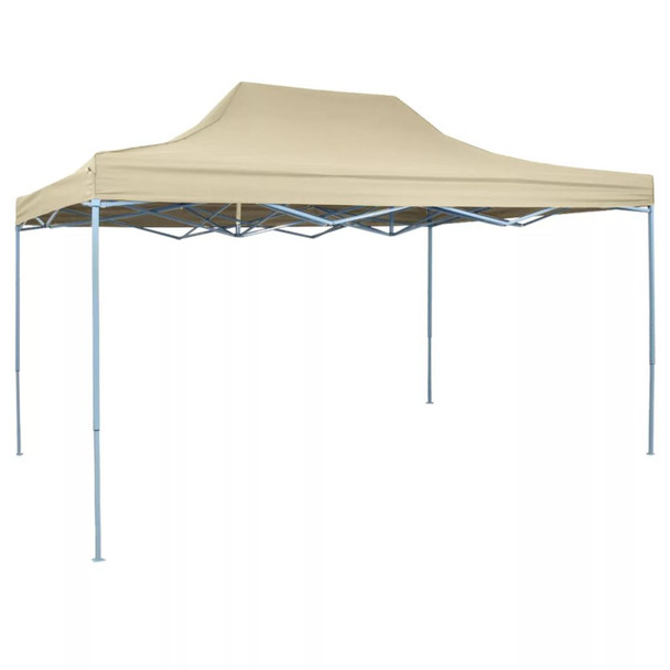 Sklopivi Pop-Up Šator 3x4,5 m Krem Bijeli