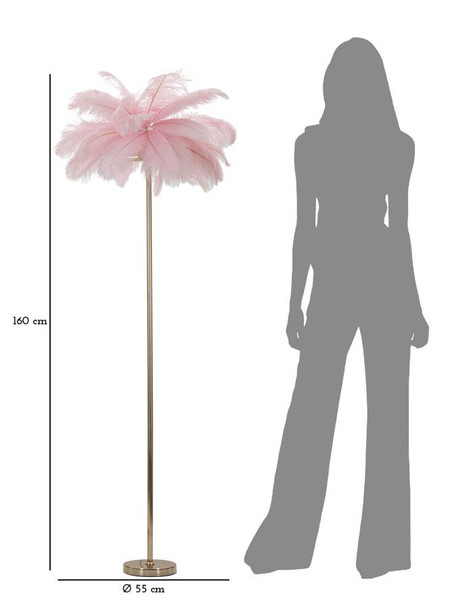 Podna  Lampa Palm Pink Cm Ø 55x160