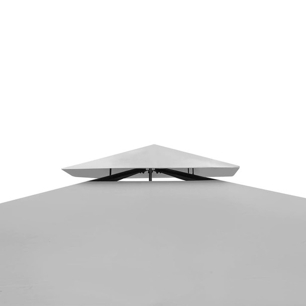 Sjenica s krovom 3 x 3 m krem bijela