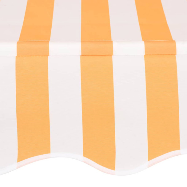 Tenda na ručno uvlačenje 400 cm narančasto-bijela prugasta