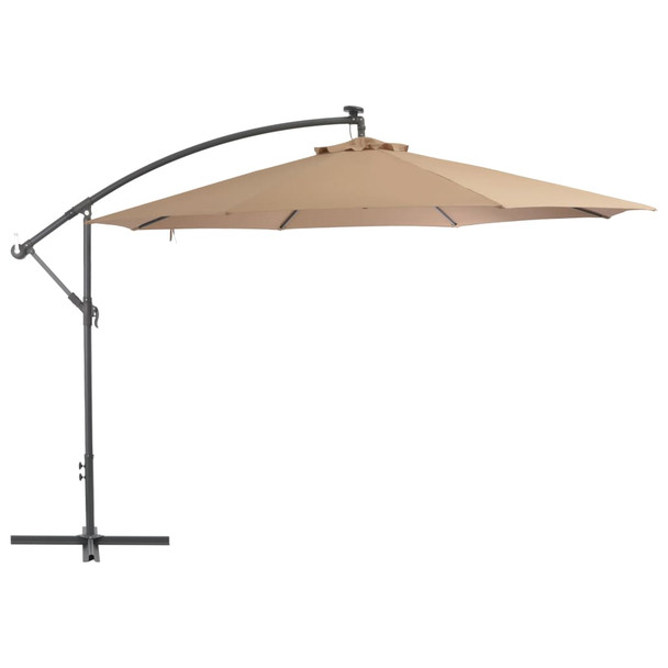 Konzolni suncobran s aluminijskom šipkom 350 cm bež