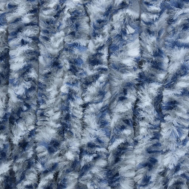 Zastor protiv insekata plavo-bijelo-srebrni 100 x 220 cm šenil