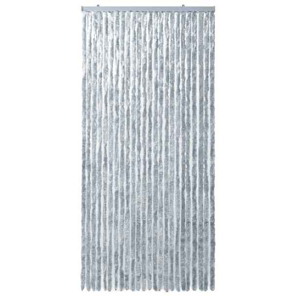 Zastor protiv insekata sivo-bijeli 100 x 220 cm šenil
