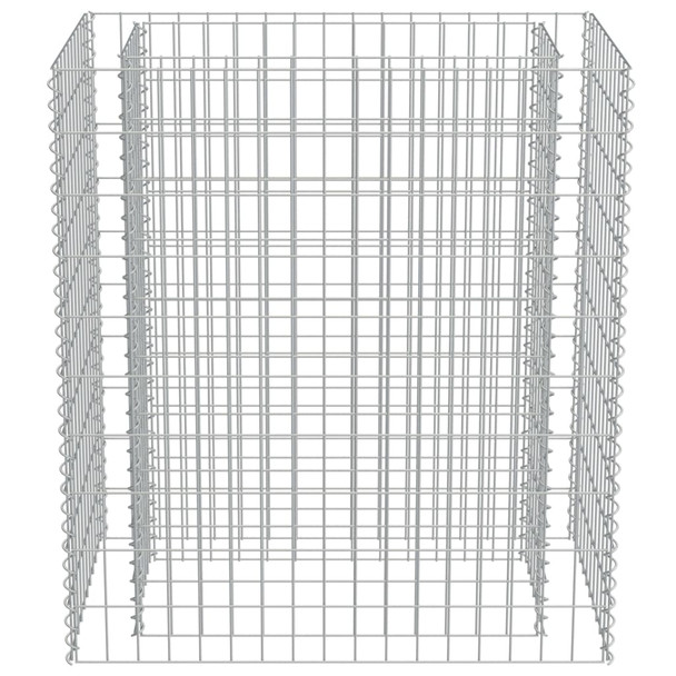 Gabionska sadilica od pocinčanog čelika 90 x 50 x 100 cm