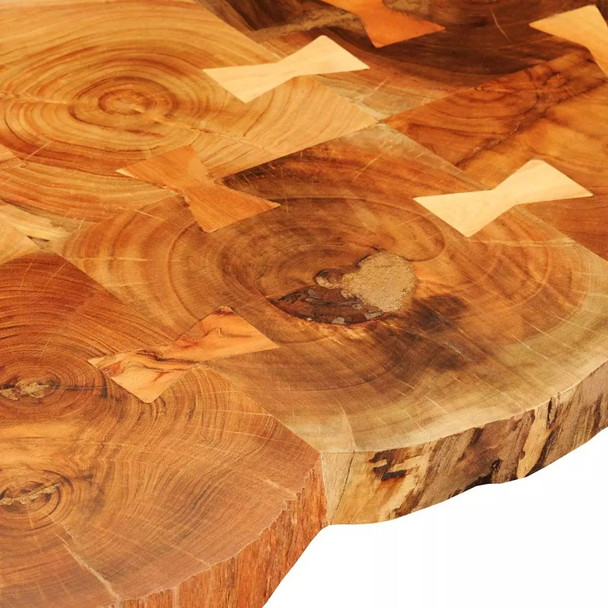 Stolić za Kavu 35 cm sa 6 Trupaca Masivno Sheesham Drvo