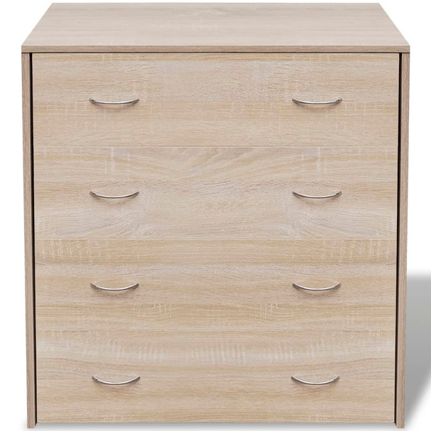 242544 Sideboard with 4 Drawers 60x30,5x71 cm Oak Colour