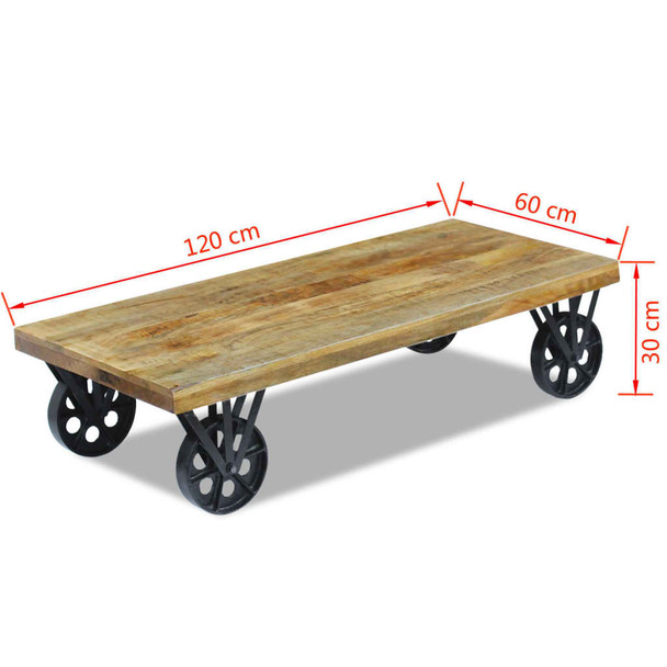 Stol za Kavu Mango drvo 120x60x30 cm