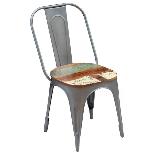 Blagovaonske stolice 2 kom od Masivnog Obnovljenog Drveta 47x52x89 cm