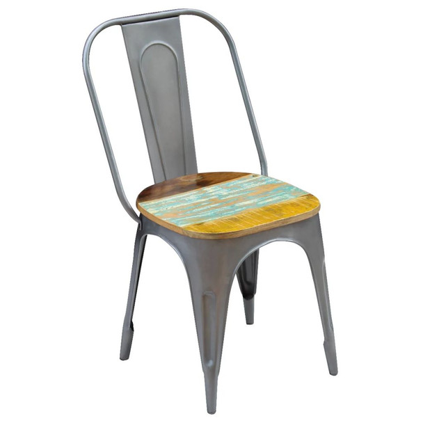 Blagovaonske stolice 2 kom od Masivnog Obnovljenog Drveta 47x52x89 cm