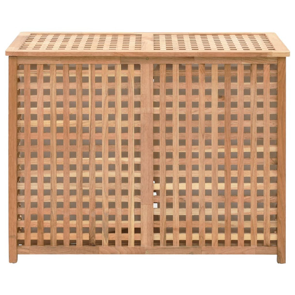 Košara za rublje od masivne orahovine 87,5 x 46 x 67 cm