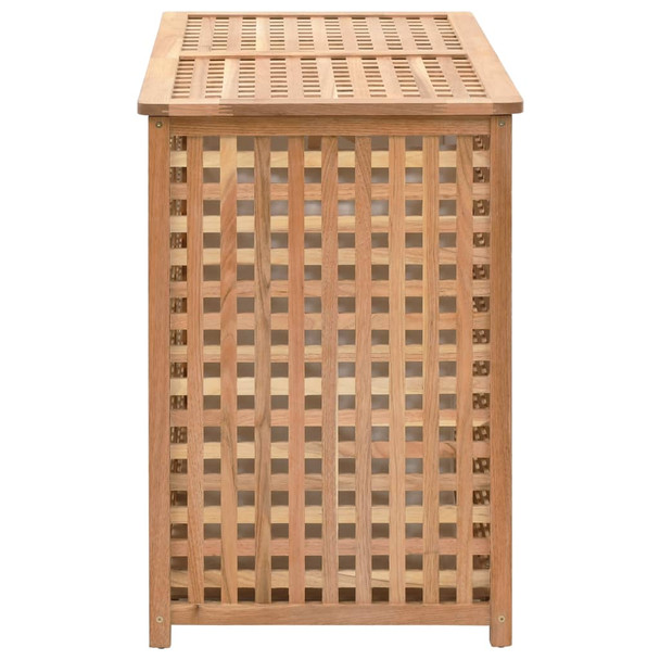 Košara za rublje od masivne orahovine 87,5 x 46 x 67 cm