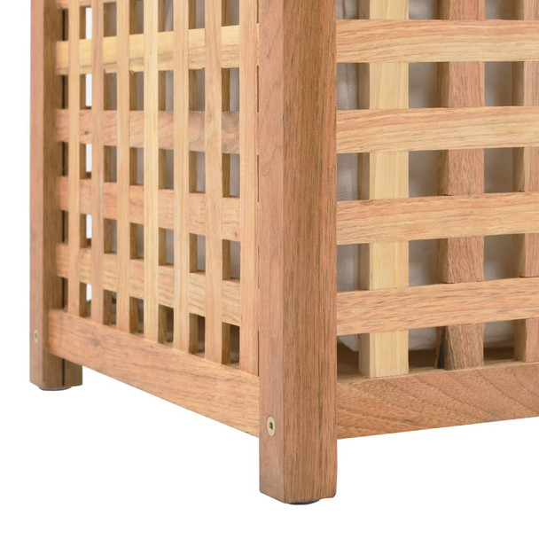 Košara za rublje od masivne orahovine 87,5 x 46 x 67 cm