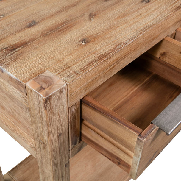 Konzolni stol 82 x 33 x 73 cm od masivnog bagremovog drva