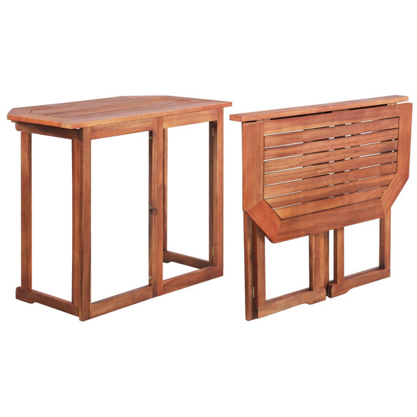 Bistro stol 90 x 50 x 75 cm masivno bagremovo drvo
