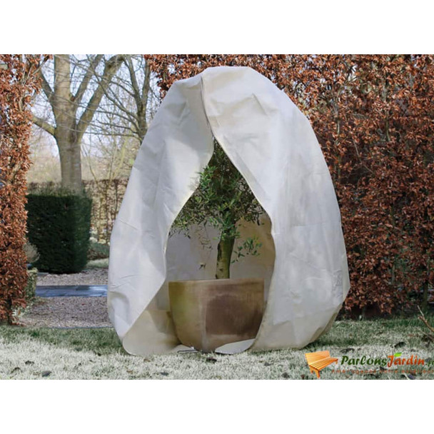 423513 Nature Winter Fleece Cover with Zip 70 g/m² Beige 3x2,5x2,5 m