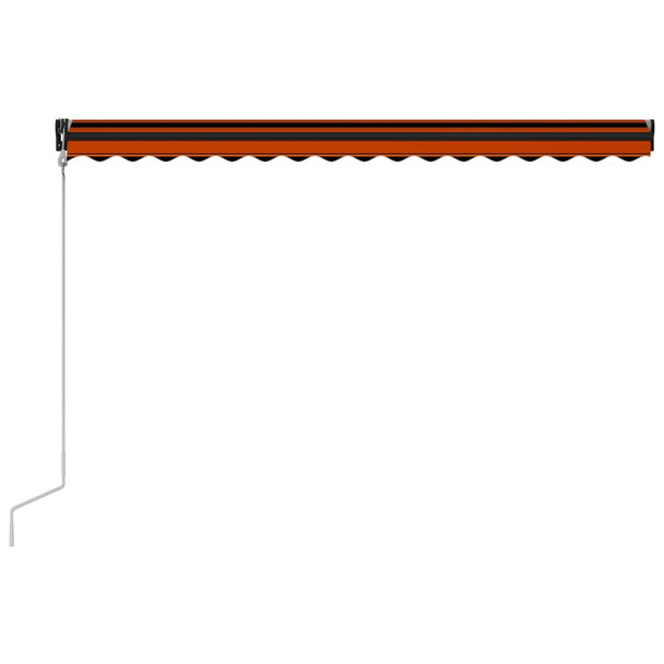 Tenda na automatsko uvlačenje 450 x 300 cm narančasto-smeđa