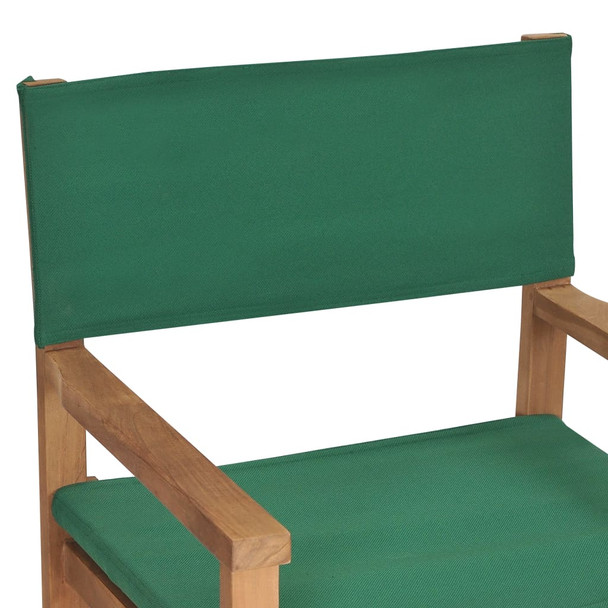 Redateljska stolica od masivne tikovine zelena