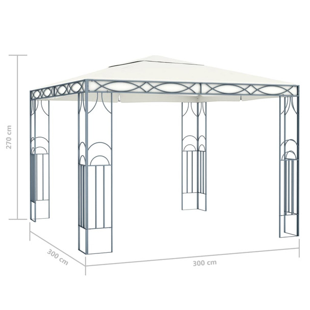 Sjenica 300 x 300 cm krem