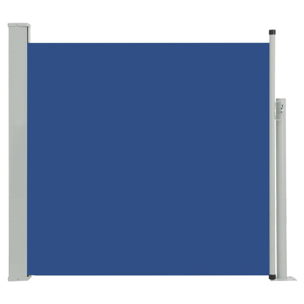 Uvlačiva bočna tenda za terasu 170 x 300 cm plava