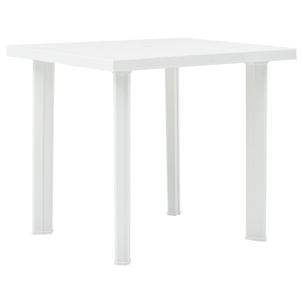 Vrtni stol bijeli 80 x 75 x 72 cm plastični