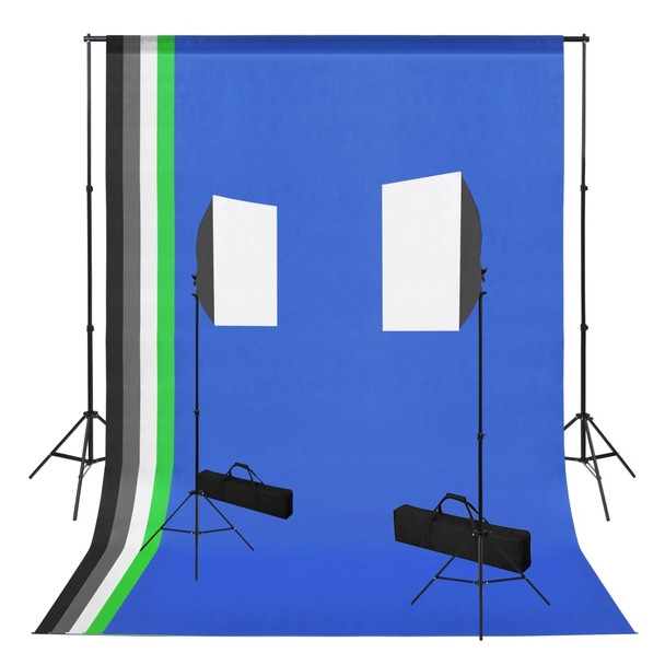 Oprema za fotografski studio sa svjetlima softbox i pozadinama