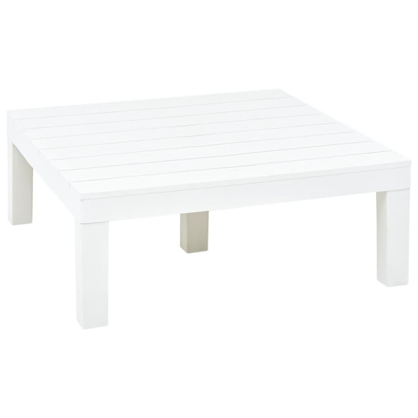 Vrtni stol bijeli 78 x 78 x 31 cm plastični