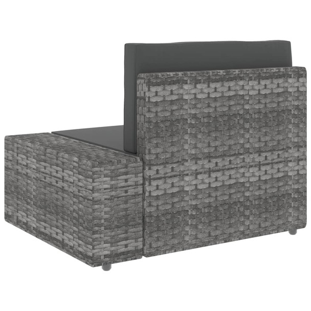 Modularni trosjed od poliratana sivi