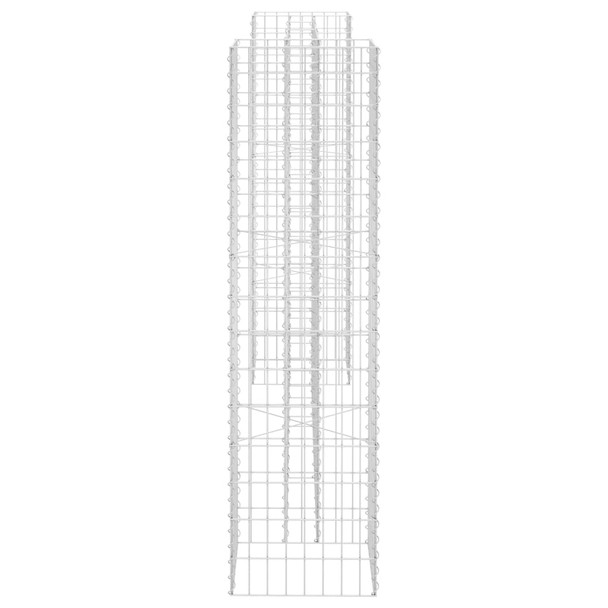 Gabionska sadilica u H-obliku od čelične žice 260 x 40 x 150 cm