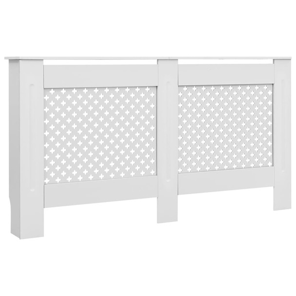 vidaXL Pokrovi za radijator 2 kom bijeli 152 x 19 x 81,5 cm MDF