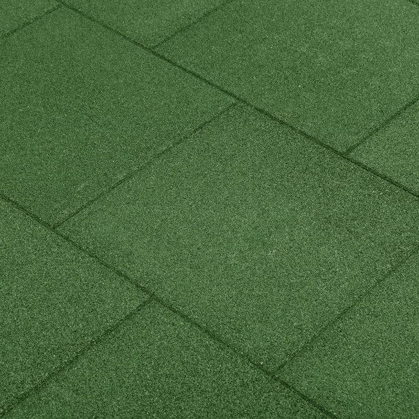 Ploče za zaštitu od pada 18 kom gumene 50 x 50 x 3 cm zelene