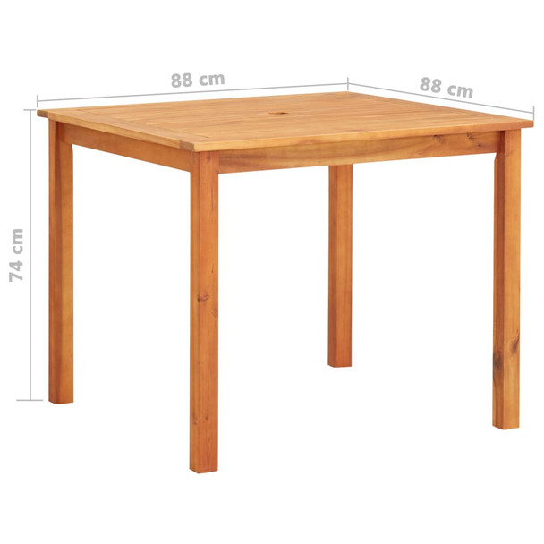 Vrtni stol od masivnog bagremovog drva 88 x 88 x 74 cm