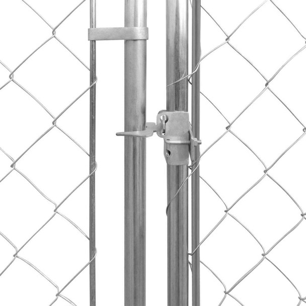 Vanjski kavez za pse s nadstrešnicom 193x193x225 cm