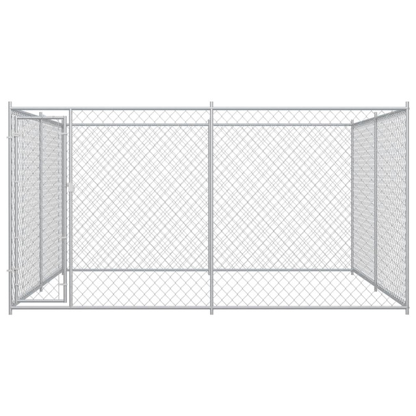 Vanjski kavez za pse 383 x 383 x 185 cm