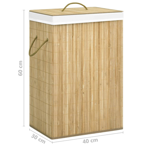 Košara za rublje od bambusa 72 L