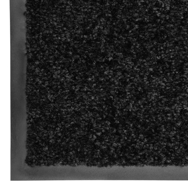 Otirač perivi crni 60 x 180 cm